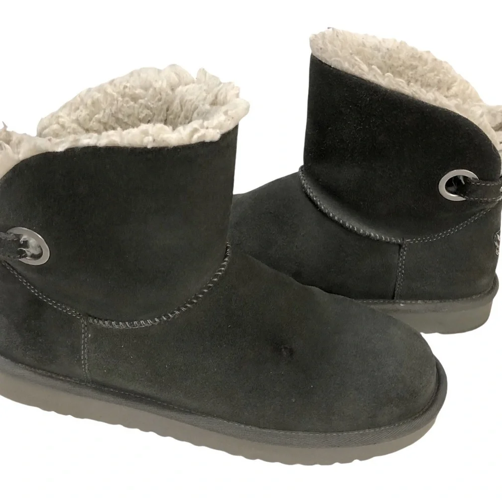 Koolaburra by UGG Grey Suede Winter Boots size 10